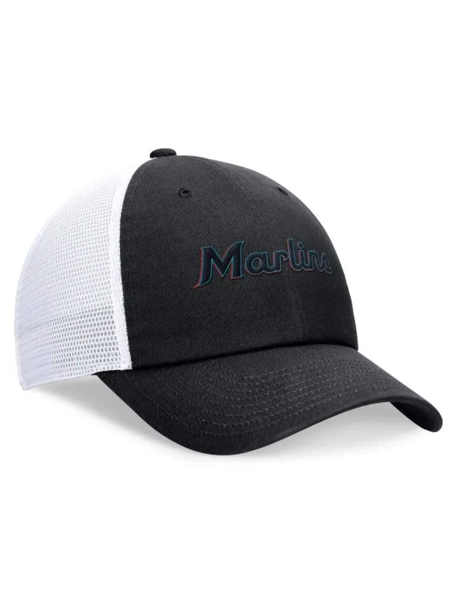 Кепка-тракер с вышитым логотипом Miami Marlins Nike — изображение 3 из 4, черный