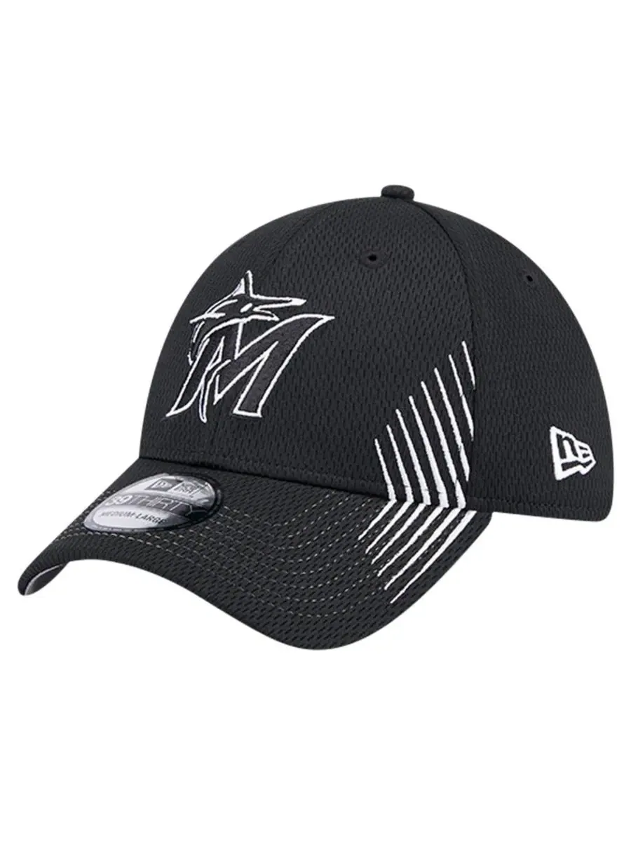 Кепка с вышивкой Active Dash Mark 39THIRTY New Era — изображение 1 из 4, черный