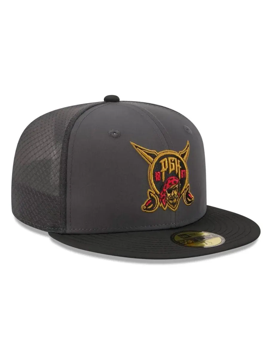 Кепка New Era Pittsburgh Pirates 2026 City Connect — изображение 3 из 5, золотистый черный