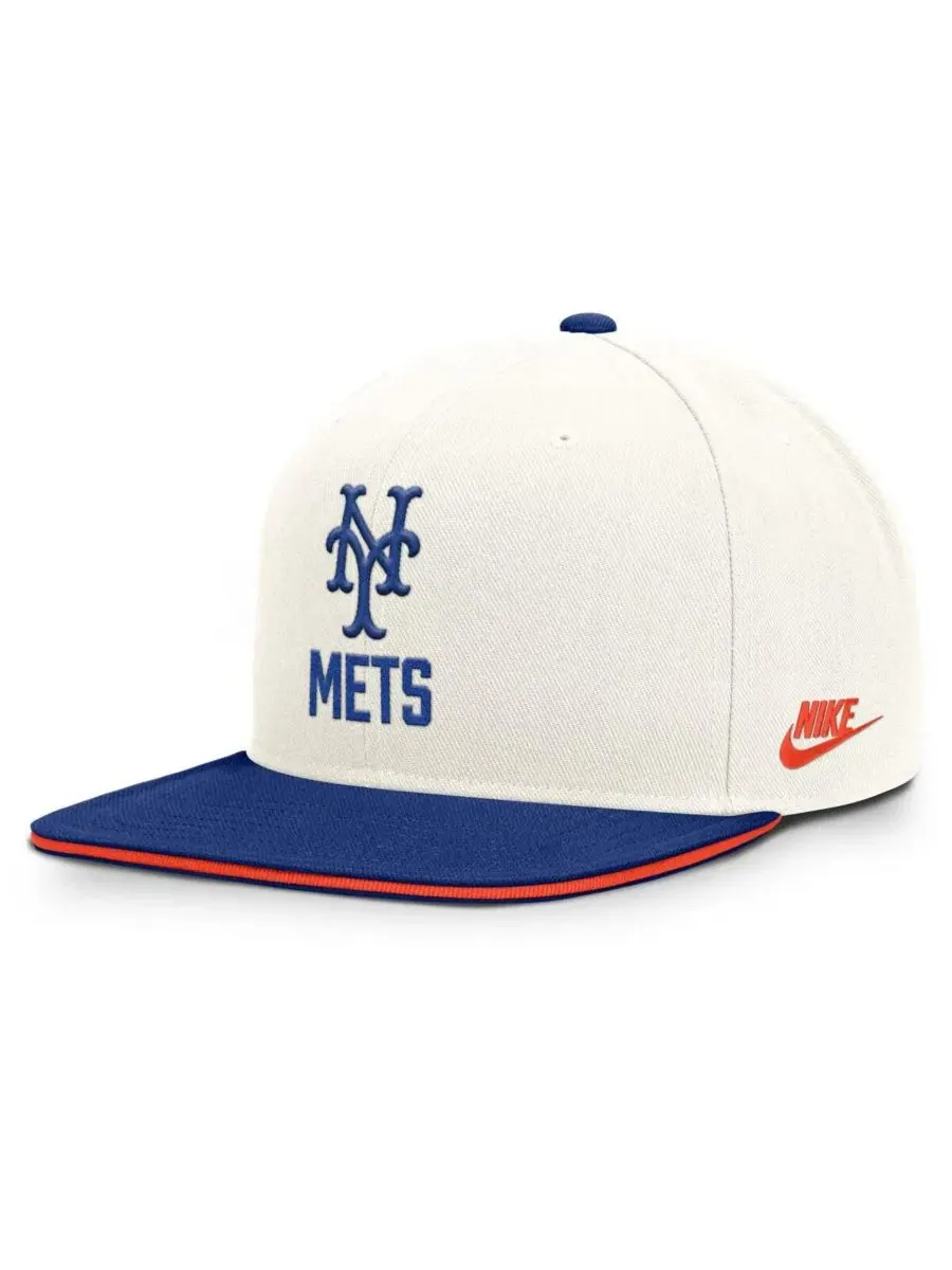 Кепка-снапбек с высокой тульей и плоским козырьком, модель New York Mets Cooperstown Pro Dri-FIT — изображение 1 из 4
