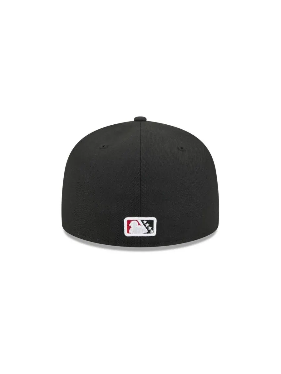 Кепка с высокой тульей с вышитым логотипом Delmarva Shorebirds New Era — изображение 4 из 4, черный