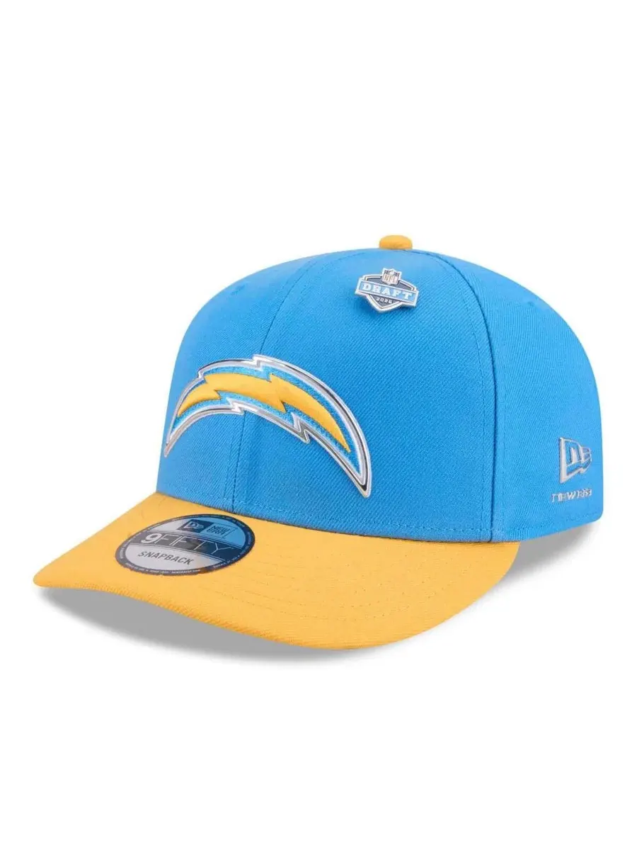 Кепка-снапбек New Era 2026 NFL Draft On Stage Pre-Curved 9FIFTY — изображение 1 из 5, синий золотистый