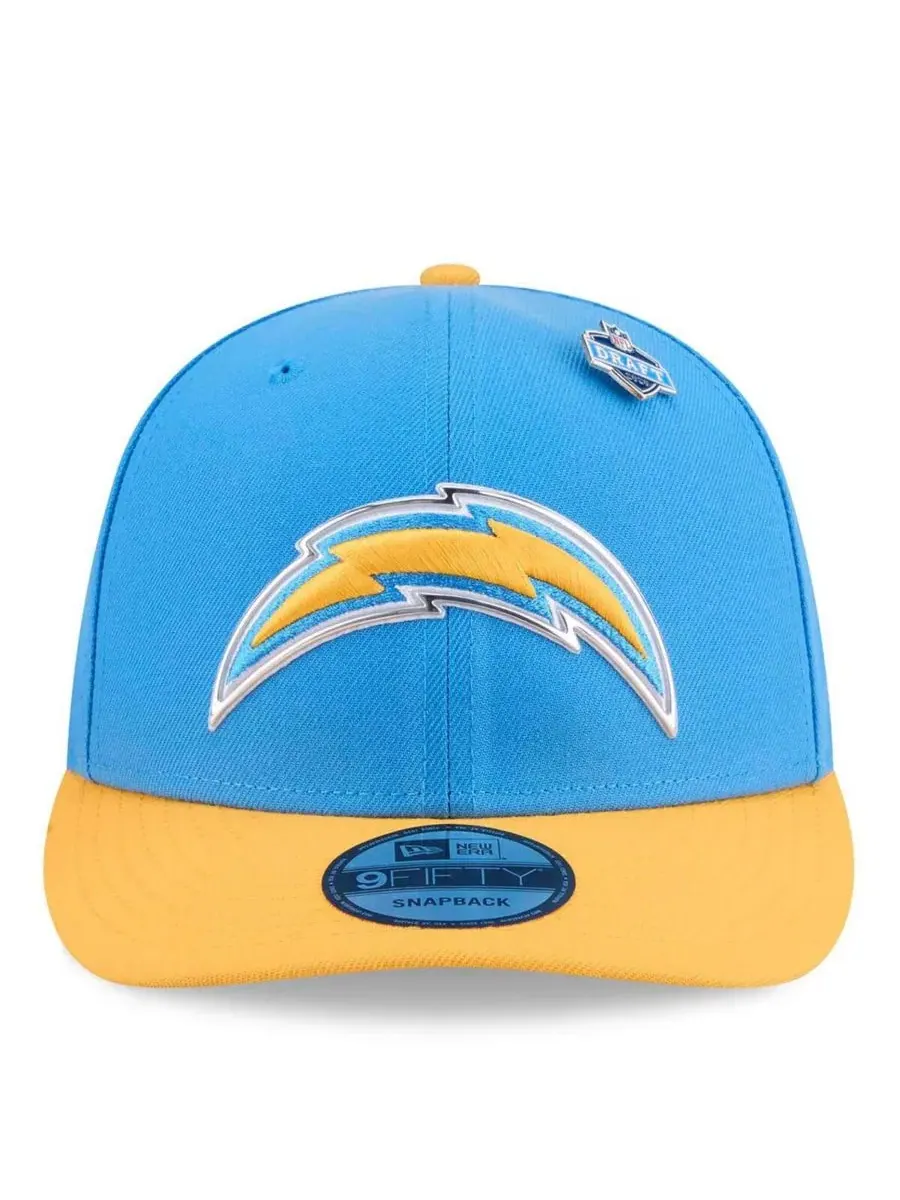 Кепка-снапбек New Era 2026 NFL Draft On Stage Pre-Curved 9FIFTY — изображение 2 из 5, синий золотистый