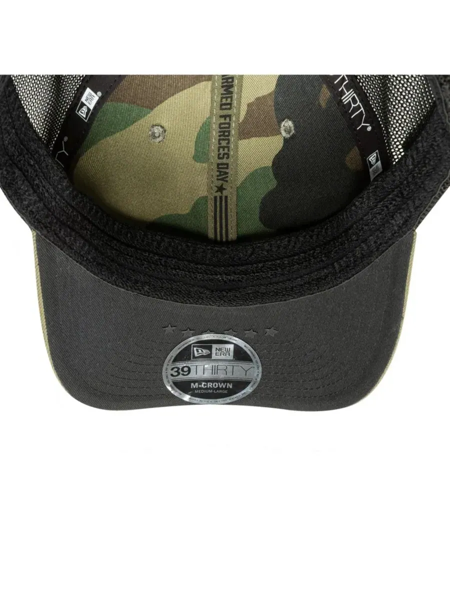 Кепка с вышивкой и флагом США, Cincinnati Reds 2026 Armed Forces Day 39THIRTY M-Crown Flex Hat New — изображение 5 из 5