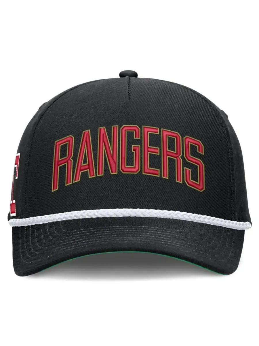 Кепка Nike Cooperstown Collection Rise с вышивкой Texas Rangers — изображение 2 из 5, черный зеленый