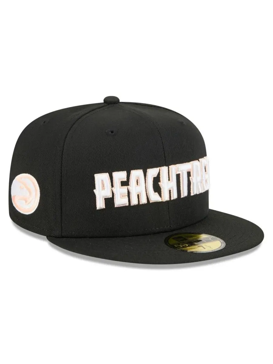 Кепка New Era 59FIFTY с вышивкой Atlanta Hawks — изображение 1 из 5, черный