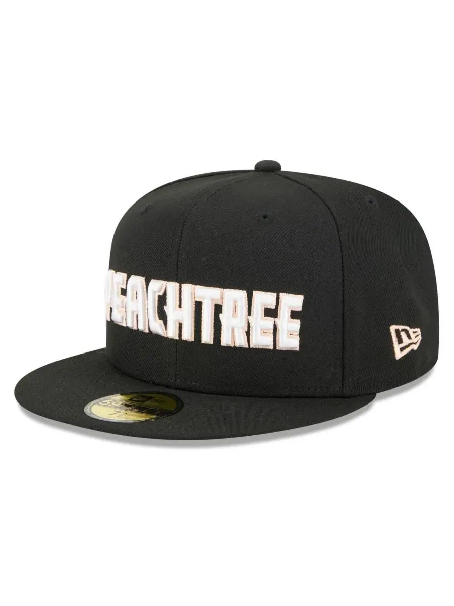 Кепка New Era 59FIFTY с вышивкой Atlanta Hawks — изображение 3 из 5, черный