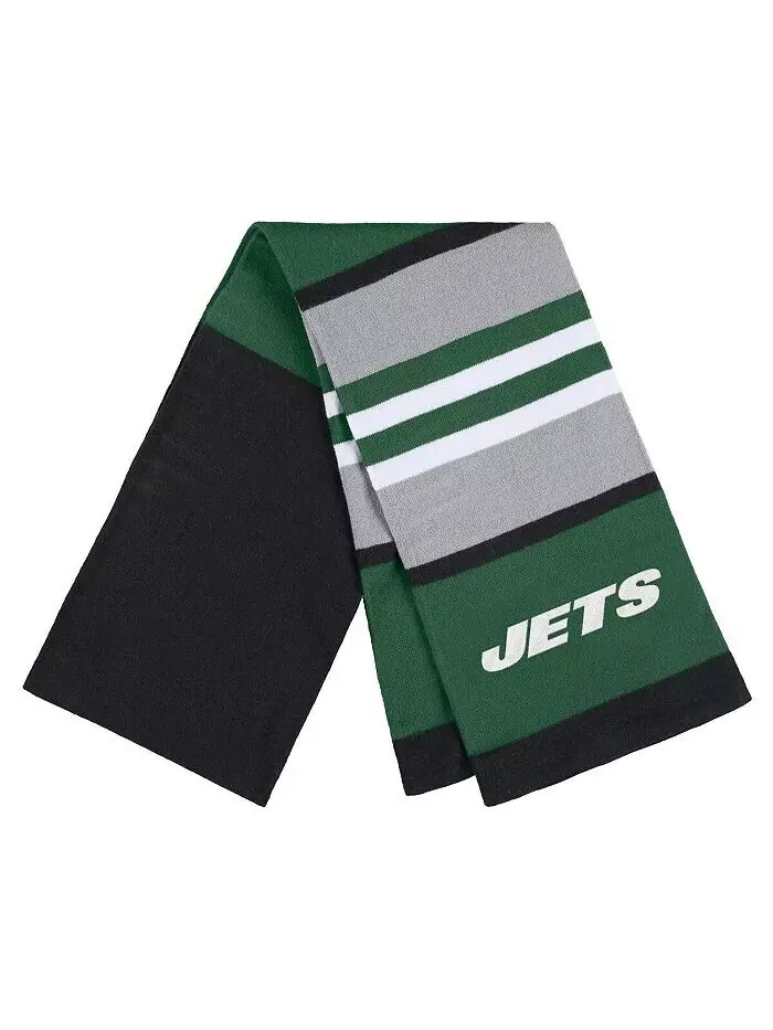 Женский комплект перчаток и шарфа New York Jets Stripe WEAR by Erin Andrews — изображение 2 из 3