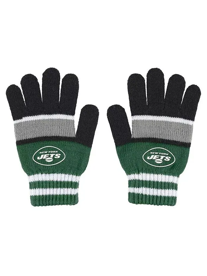 Женский комплект перчаток и шарфа New York Jets Stripe WEAR by Erin Andrews — изображение 3 из 3