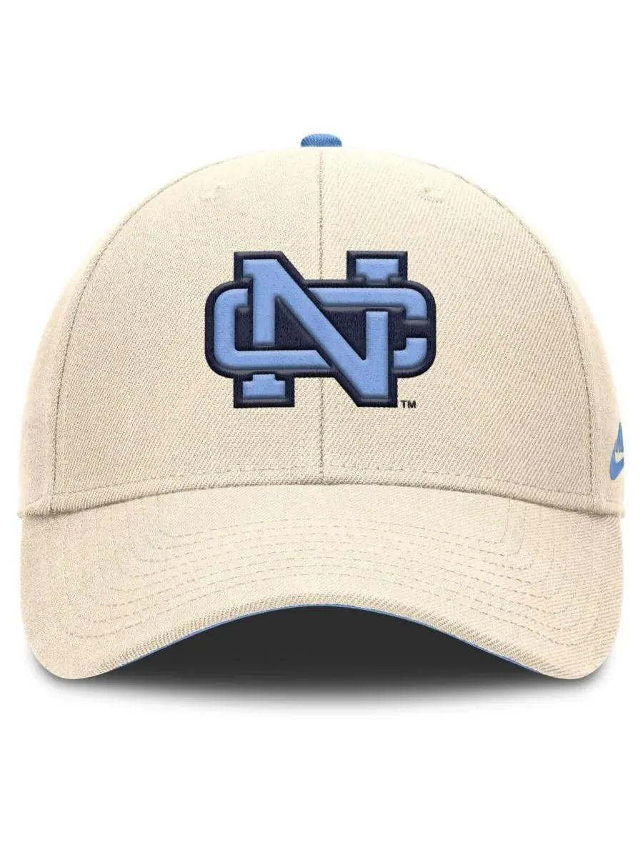 Мужская регулируемая кепка Natural North Carolina Tar Heels Rise Legacy Nike — изображение 2 из 4, прозрачный