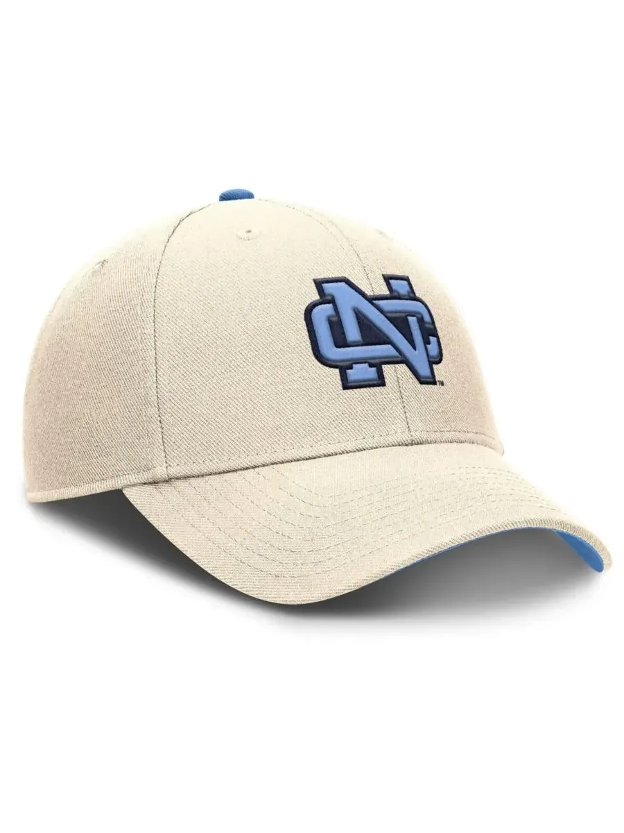 Мужская регулируемая кепка Natural North Carolina Tar Heels Rise Legacy Nike — изображение 3 из 4, прозрачный