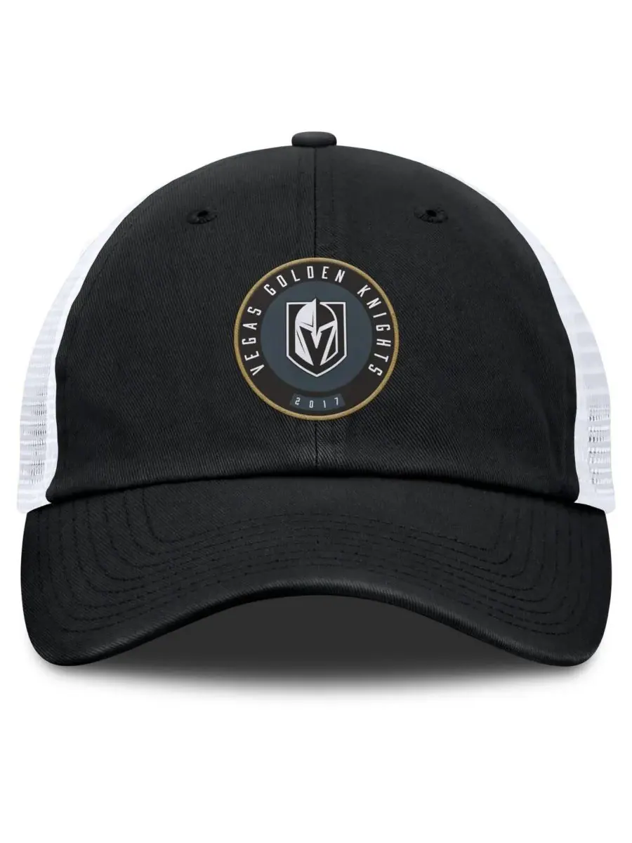 Fanatics Мужская регулируемая кепка Averie Trucker черно-белого цвета с символикой Vegas Golden — изображение 2 из 4