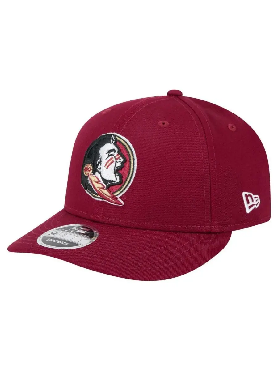 Мужская кепка Garnet Florida State Seminoles Low Profile 9FIFTY с регулируемым размером New Era — изображение 1 из 4, гранат