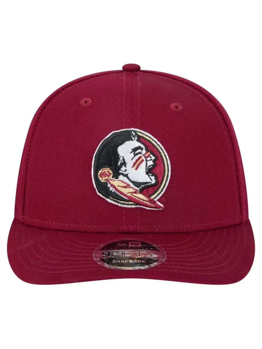 Мужская кепка Garnet Florida State Seminoles Low Profile 9FIFTY с регулируемым размером New Era — изображение 2 из 4, гранат