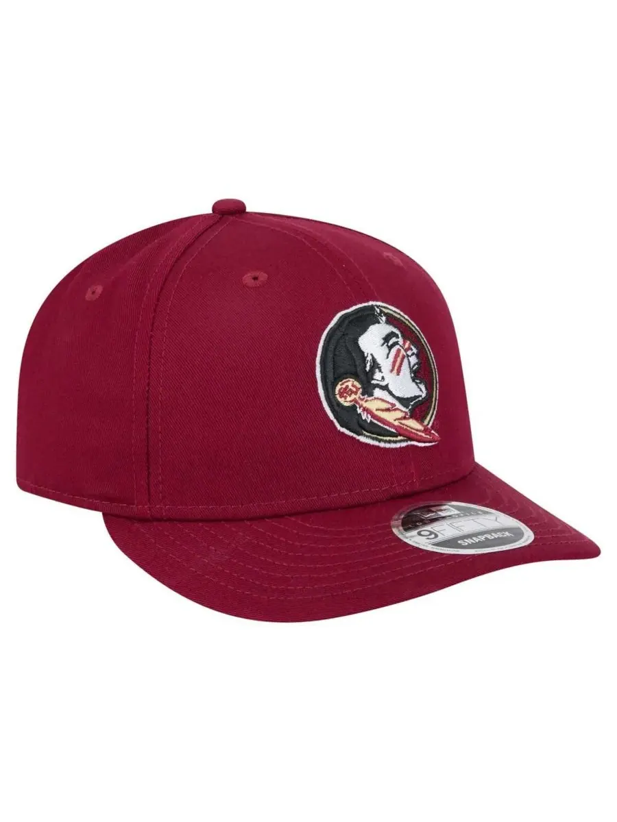 Мужская кепка Garnet Florida State Seminoles Low Profile 9FIFTY с регулируемым размером New Era — изображение 3 из 4, гранат