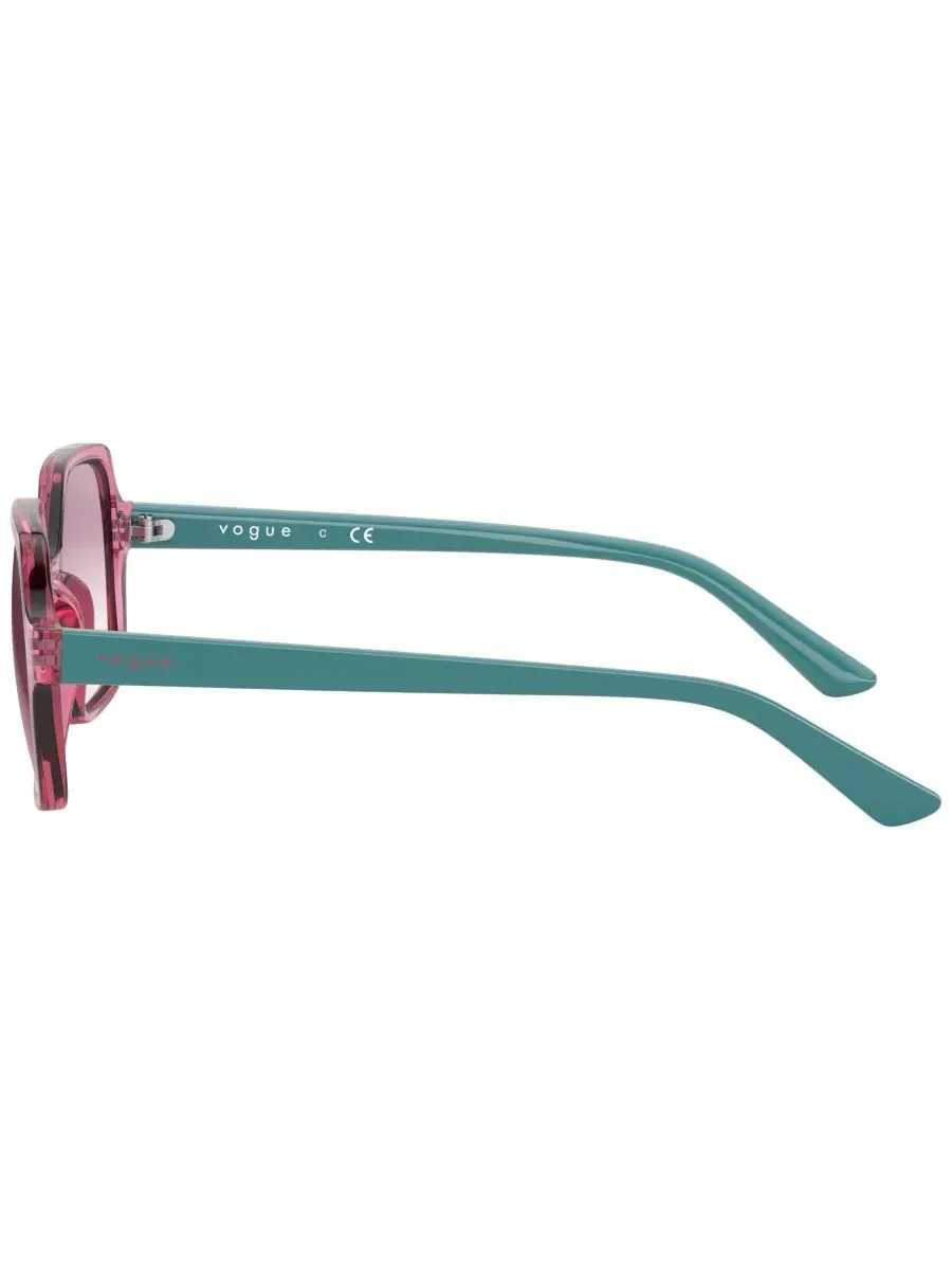 Солнцезащитные очки Vogue Jr. унисекс, VJ2006 (для детей 7-10 лет) Vogue Eyewear — изображение 3 из 3, прозрачный красный