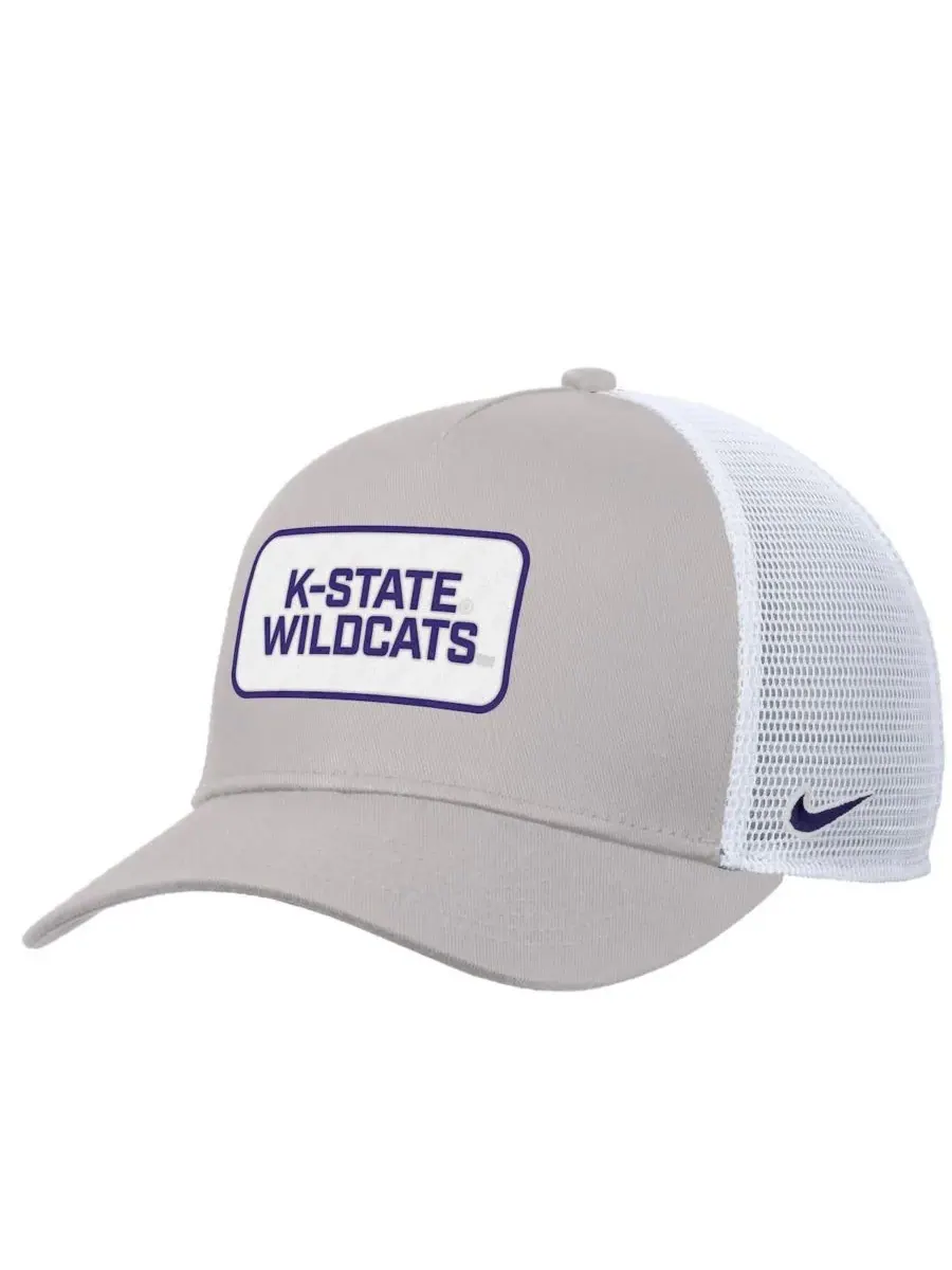 Nike Мужская бейсболка-тракер Kansas State Wildcats 2025 On-Field Rise Performance Adjustable Hat — изображение 1 из 2