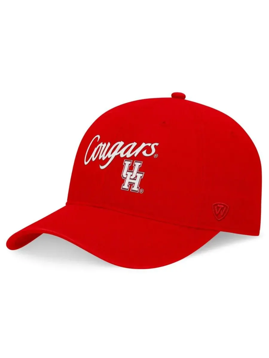 Top of the World Мужская красная регулируемая кепка Houston Cougars Heritage CeeCee — изображение 1 из 4, красный