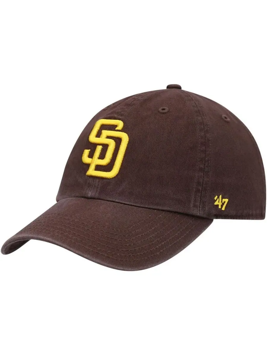 '47 Brand Коричневая регулируемая бейсболка с логотипом команды San Diego Padres для мальчиков и — изображение 1 из 4