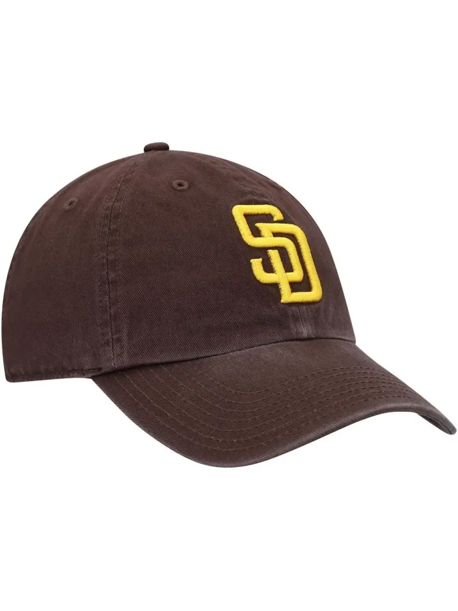 '47 Brand Коричневая регулируемая бейсболка с логотипом команды San Diego Padres для мальчиков и — изображение 3 из 4