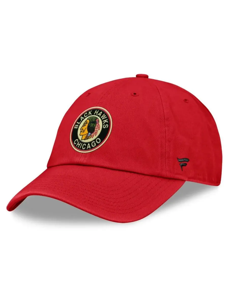 Fanatics Мужская красная регулируемая кепка Chicago Blackhawks из коллекции Decades — изображение 1 из 4, красный