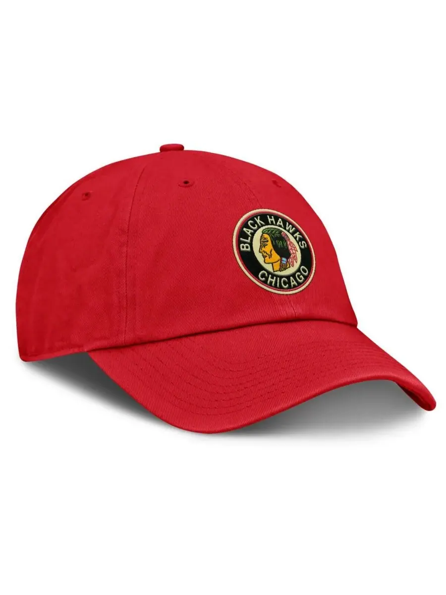 Fanatics Мужская красная регулируемая кепка Chicago Blackhawks из коллекции Decades — изображение 3 из 4, красный