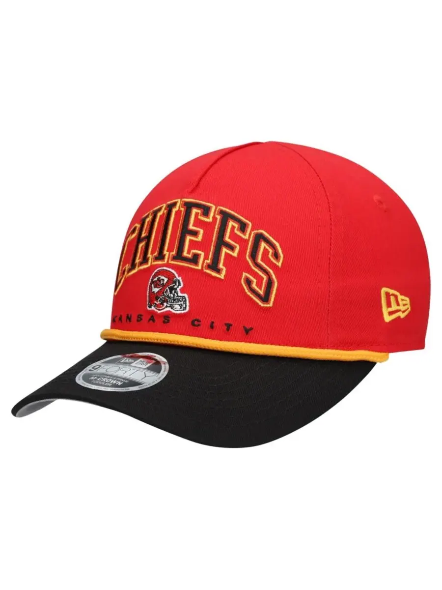 Кепка New Era Arch COOLERA 9FORTY A-Frame Adjustable Hat — изображение 1 из 4, красный черный