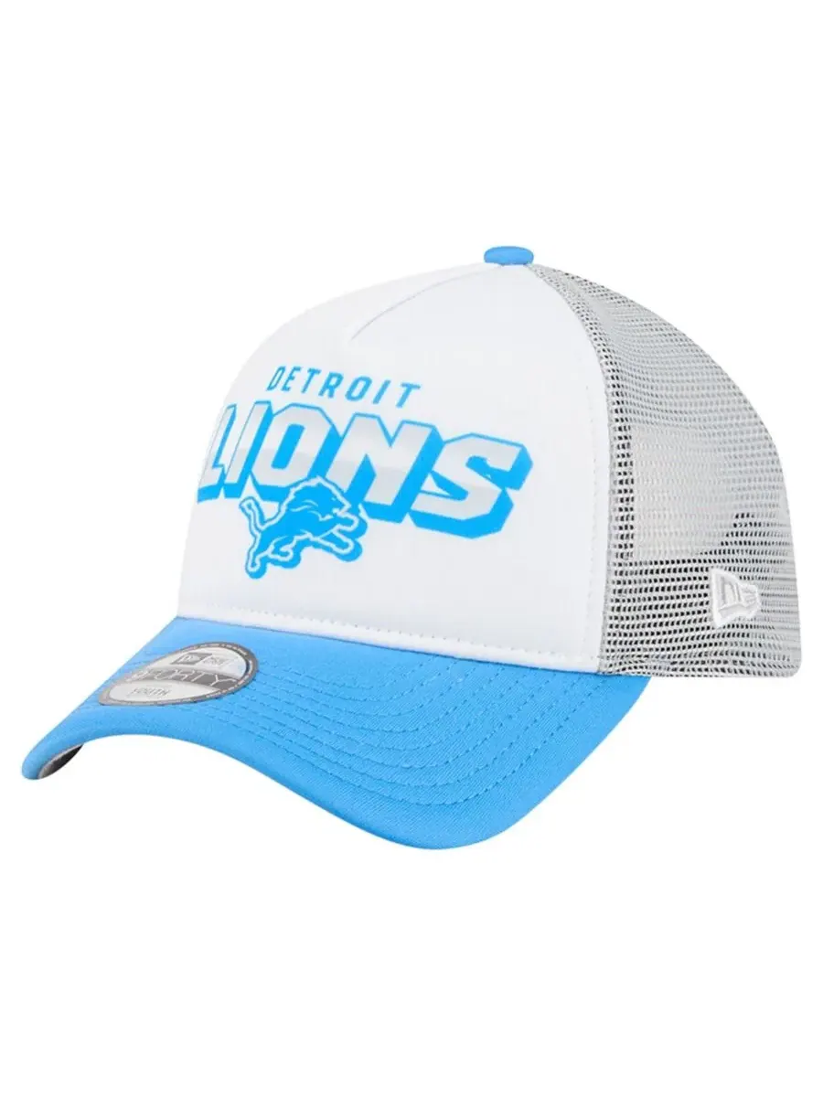 Детская кепка 9FORTY A-Frame с принтом Detroit Lions New Era — изображение 1 из 5, белый