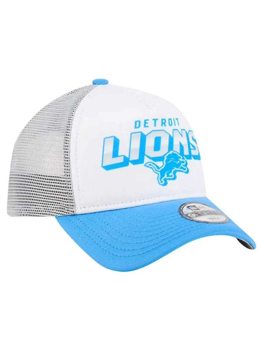 Детская кепка 9FORTY A-Frame с принтом Detroit Lions New Era — изображение 3 из 5, белый