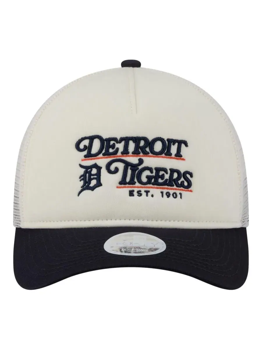 Бейсболка с козырьком Detroit Tigers Retro 9FORTY M-Crown A-Frame Trucker New Era — изображение 3 из 4