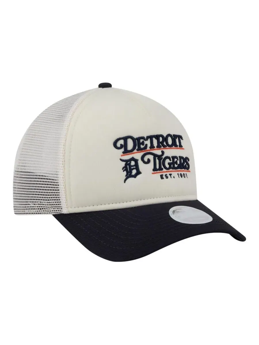 Бейсболка с козырьком Detroit Tigers Retro 9FORTY M-Crown A-Frame Trucker New Era — изображение 4 из 4
