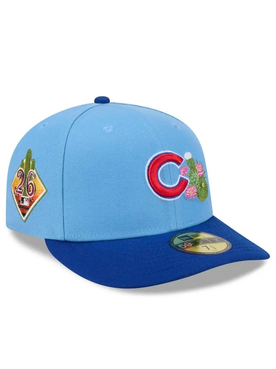 Бейсболка с вышивкой Chicago Cubs New Era — изображение 1 из 4, светлый синий