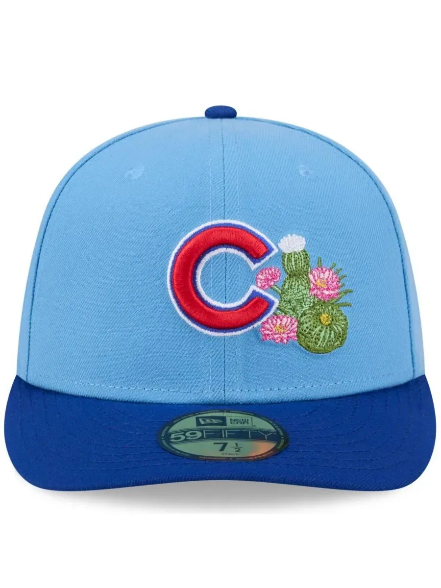 Бейсболка с вышивкой Chicago Cubs New Era — изображение 2 из 4, светлый синий