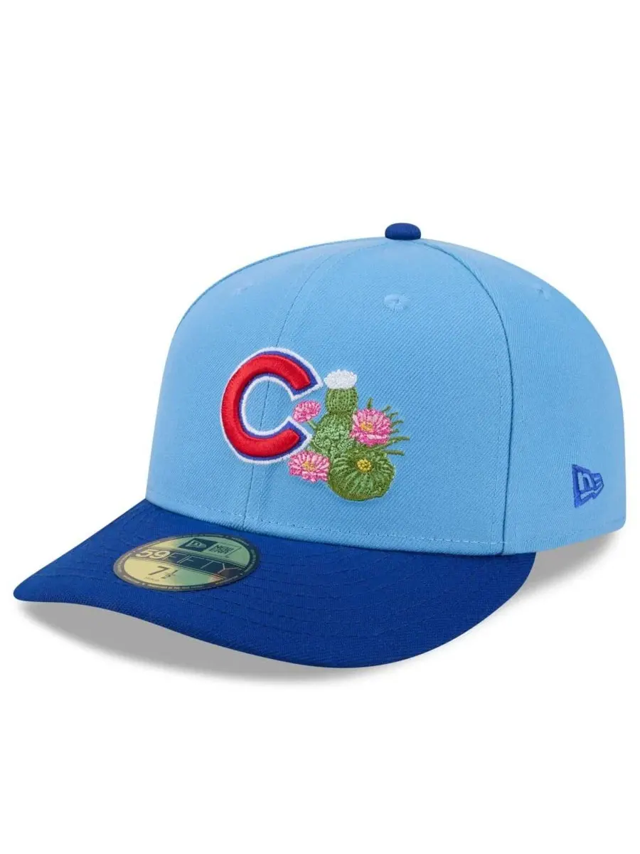 Бейсболка с вышивкой Chicago Cubs New Era — изображение 3 из 4, светлый синий