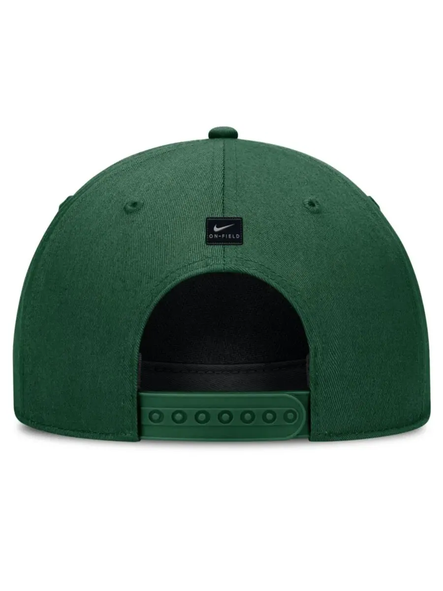 Бейсболка с вышивкой Michigan State Spartans Rope Rise Nike — изображение 3 из 3, зеленый