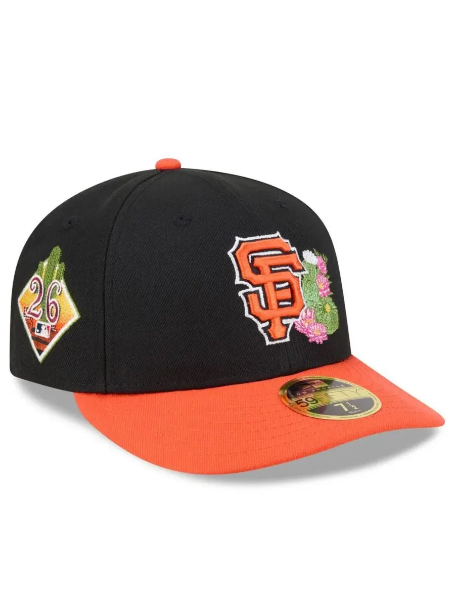 Кепка с низкой тульей 2026 Spring Training Low Profile 59FIFTY New Era — изображение 1 из 4, черный оранжевый