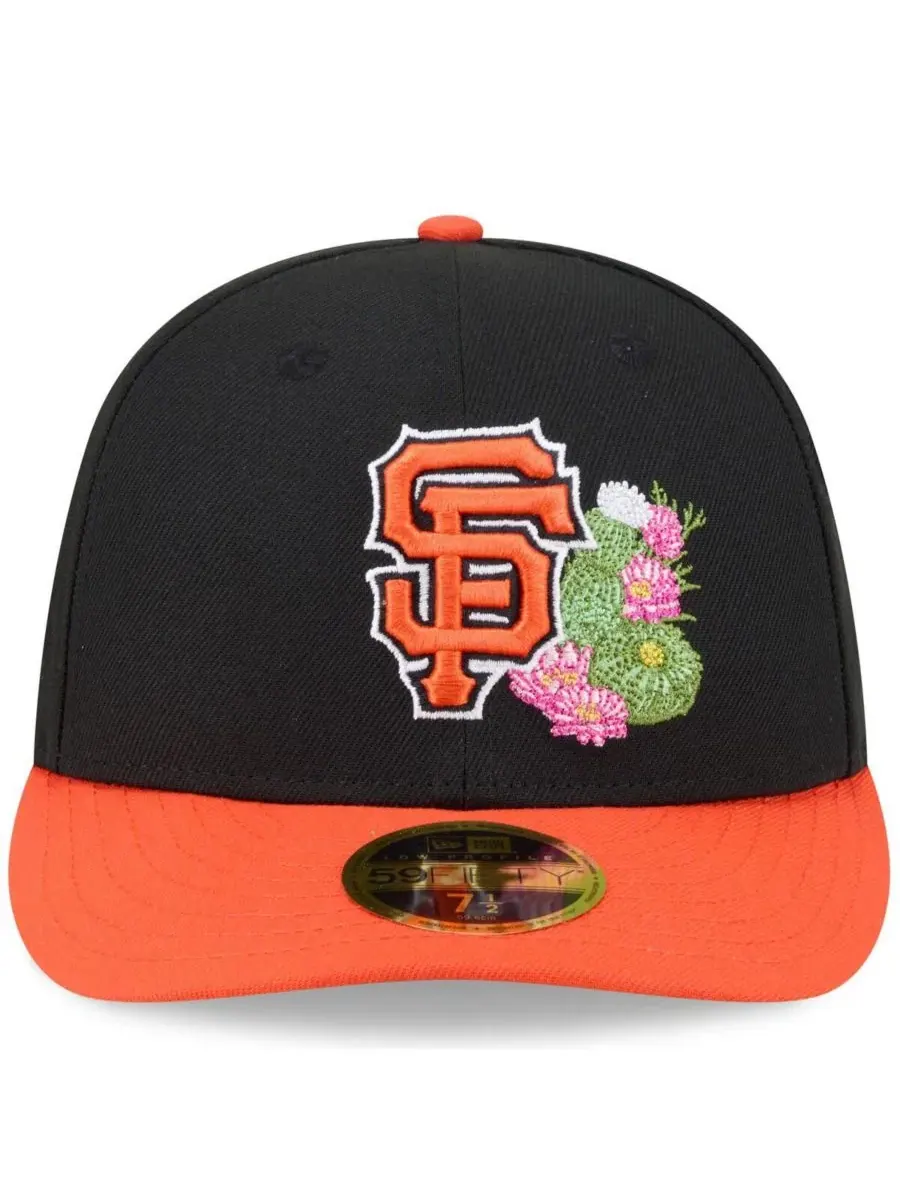 Кепка с низкой тульей 2026 Spring Training Low Profile 59FIFTY New Era — изображение 2 из 4, черный оранжевый