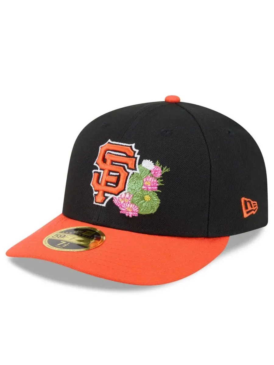 Кепка с низкой тульей 2026 Spring Training Low Profile 59FIFTY New Era — изображение 3 из 4, черный оранжевый