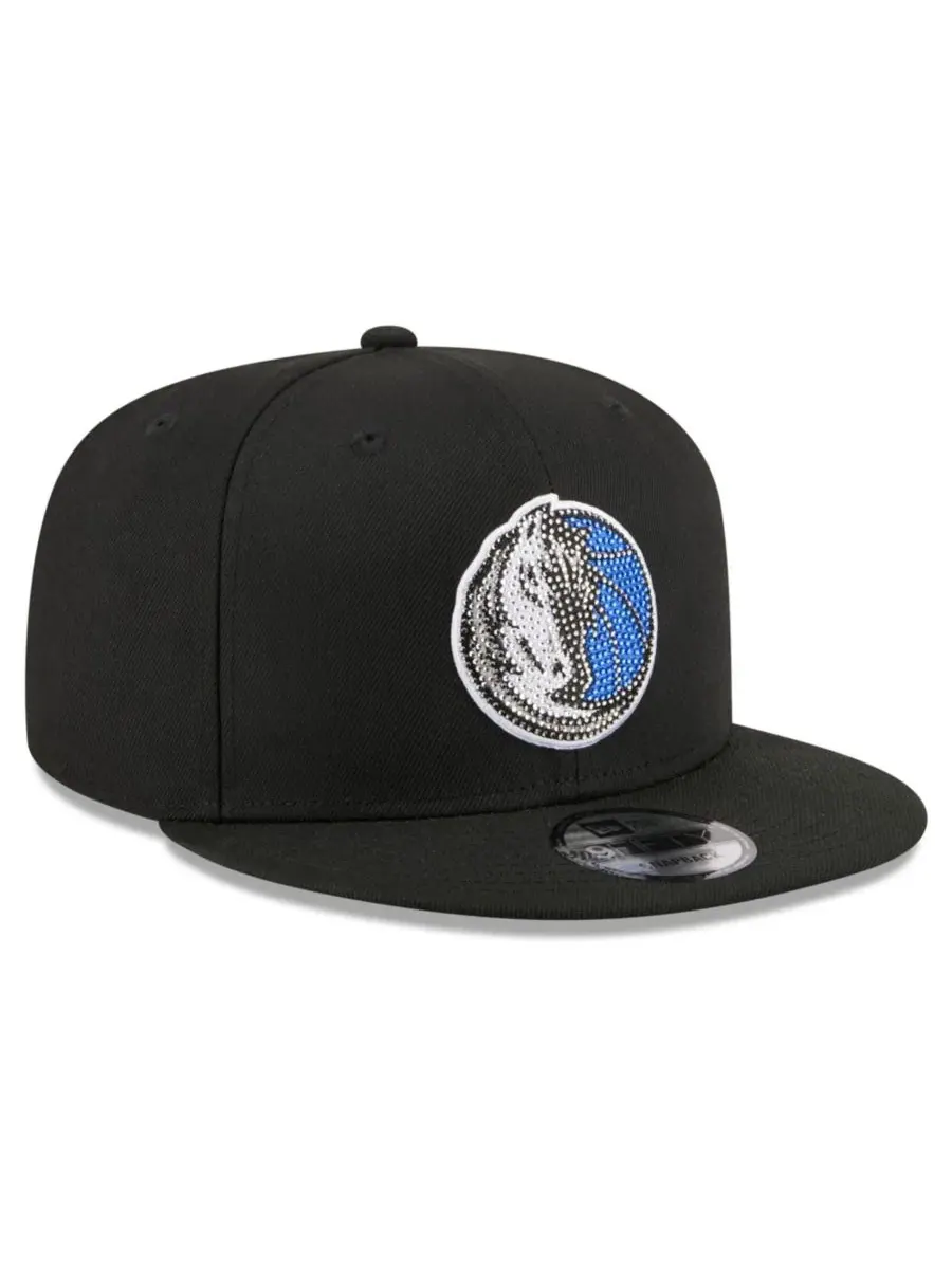 Кепка-снапбек с кристаллами Dallas Mavericks 2026 NBA Draft 9FIFTY New Era — изображение 3 из 5, черный
