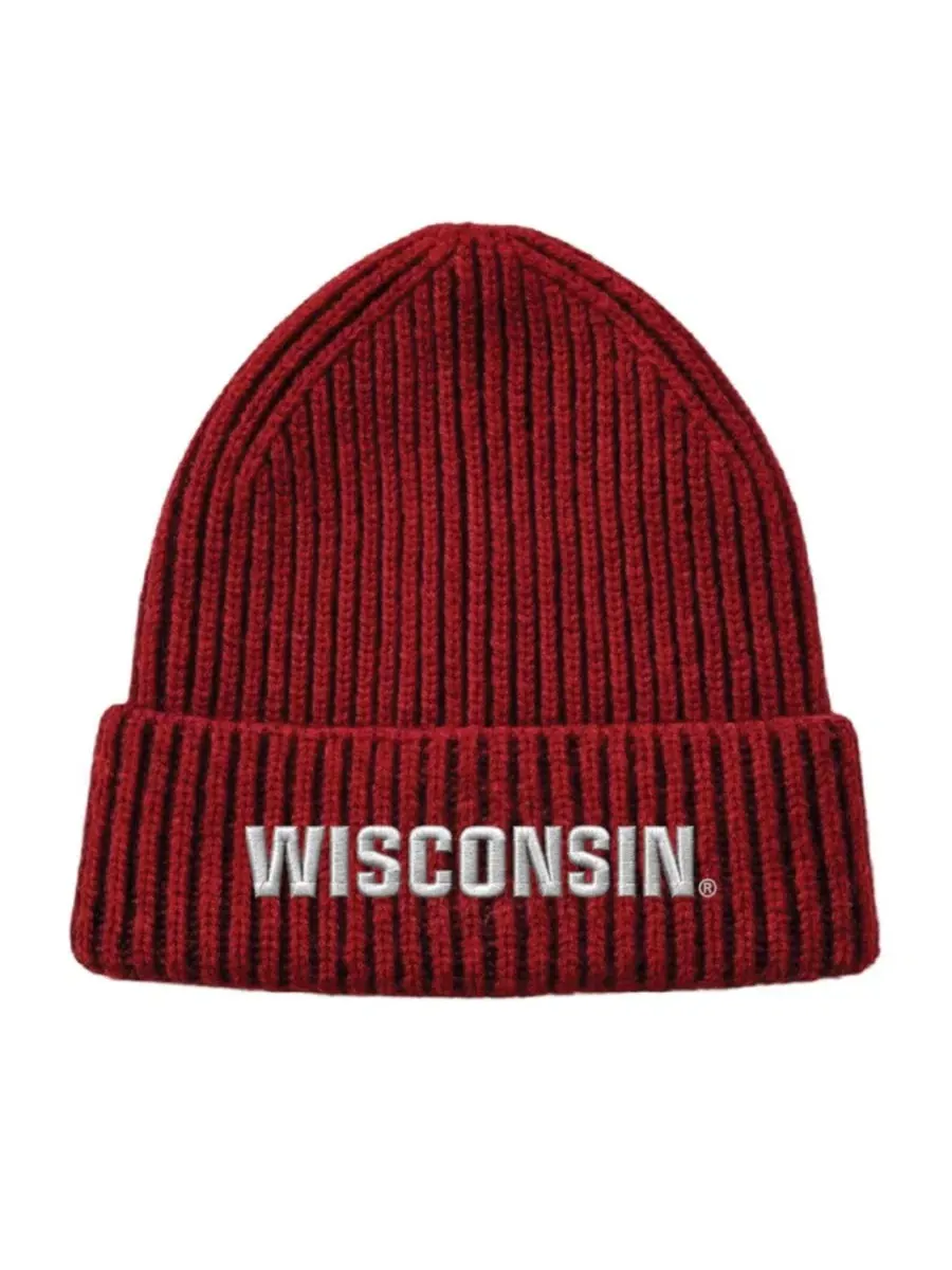 Вязаная шапка с отворотом с вышитым логотипом команды Wisconsin Badgers Under Armour