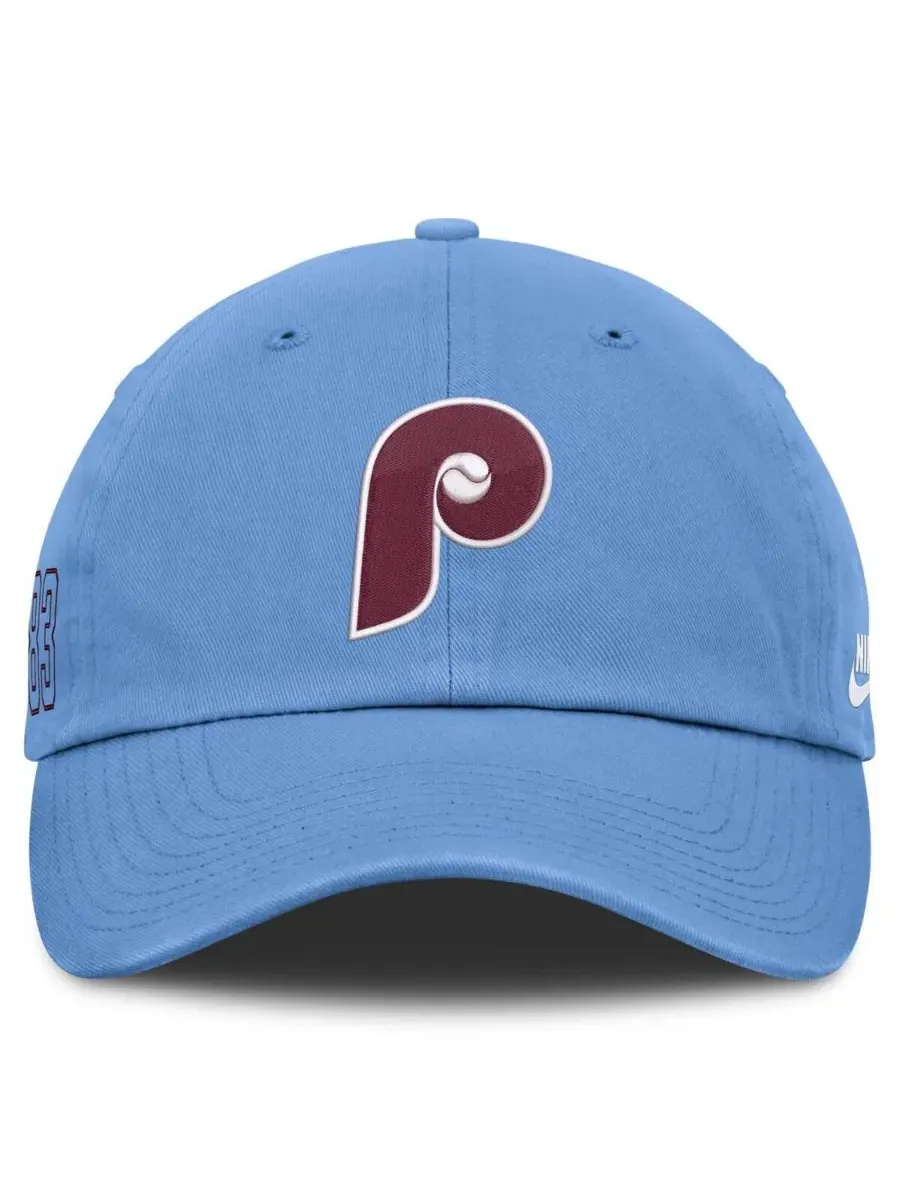 Бейсболка с ретро-логотипом Philadelphia Phillies Nike — изображение 4 из 4, светлый синий