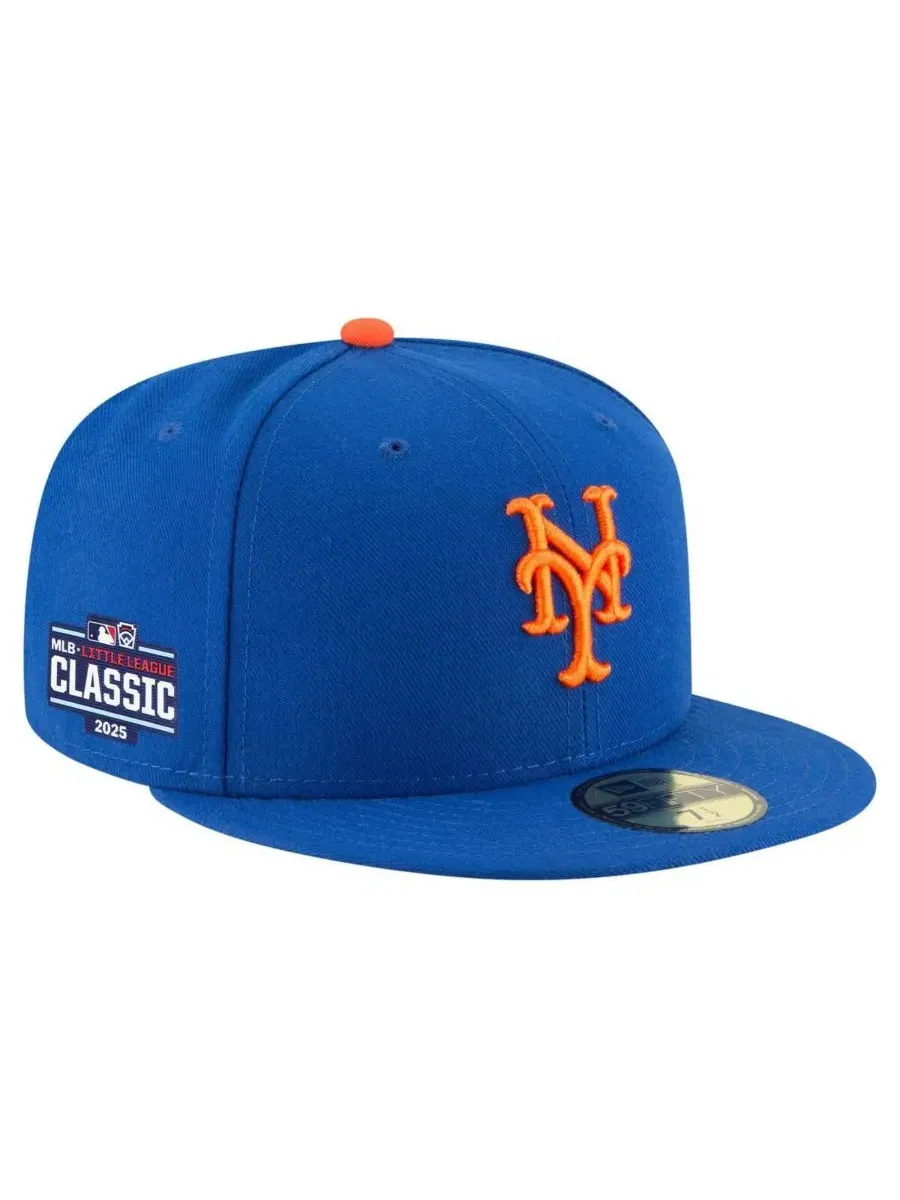 Мужская бейсболка Royal New York Mets 2025 MLB Little League Classic 59FIFTY Fitted Hat New Era — изображение 1 из 4