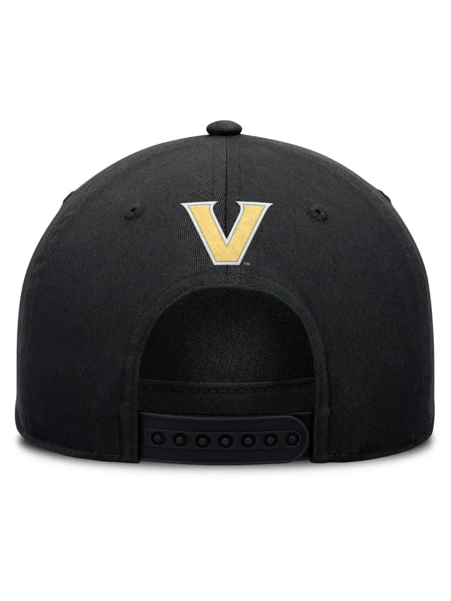 Fanatics Мужская черная регулируемая кепка Vanderbilt Commodores с символикой команды по борьбе за — изображение 4 из 4