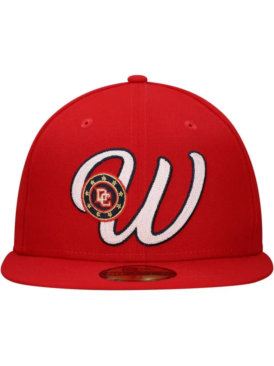 New Era Мужская красная бейсболка Washington Nationals Duo Logo 2.0 59FIFTY Fitted Hat — изображение 4 из 4, красный