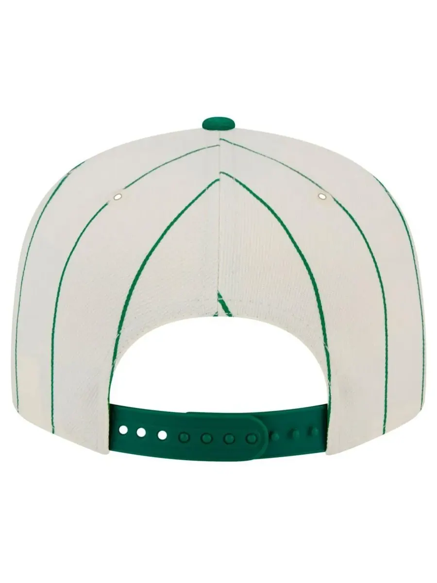 New Era Мужская белая бейсболка Oakland Athletics в полоску 9FIFTY с застежкой-регулятором — изображение 3 из 5, белый