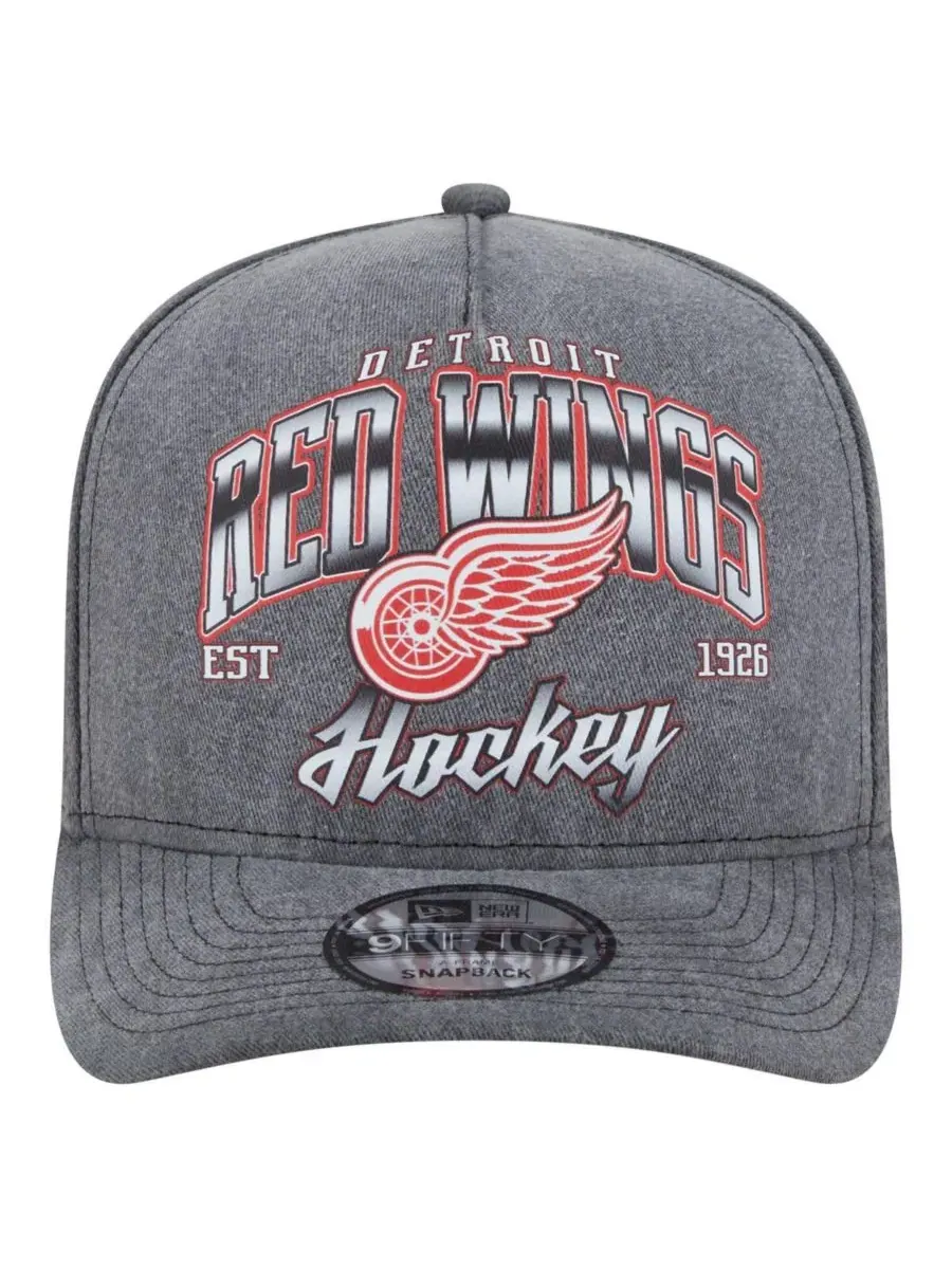 New Era Мужская бейсболка Detroit Red Wings Throwback Washed A-Frame Pre-Curved 9FIFTY Snapback — изображение 2 из 5