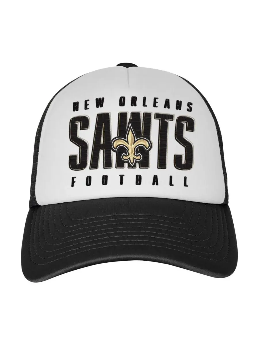 Outerstuff Детская бейсболка-тракер New Orleans Saints Essentials с регулируемым размером — изображение 2 из 3, белый черный