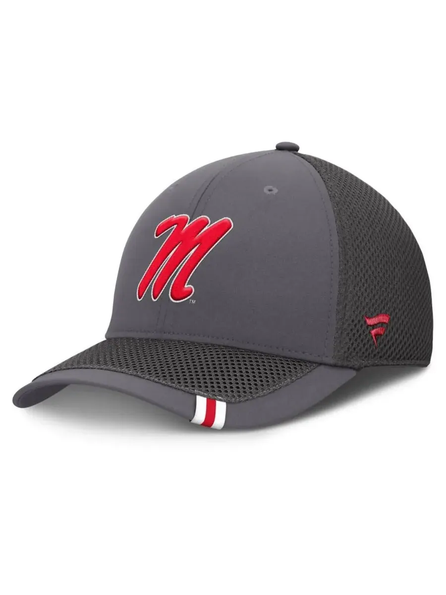 Fanatics Мужская серая кепка Ole Miss Rebels Clincher Flex — изображение 1 из 4, серый