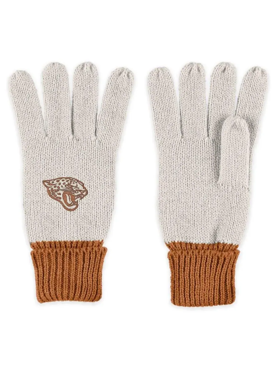 Комплект из шарфа и перчаток в тон с символикой команды Jacksonville Jaguars WEAR by Erin Andrews — изображение 3 из 3