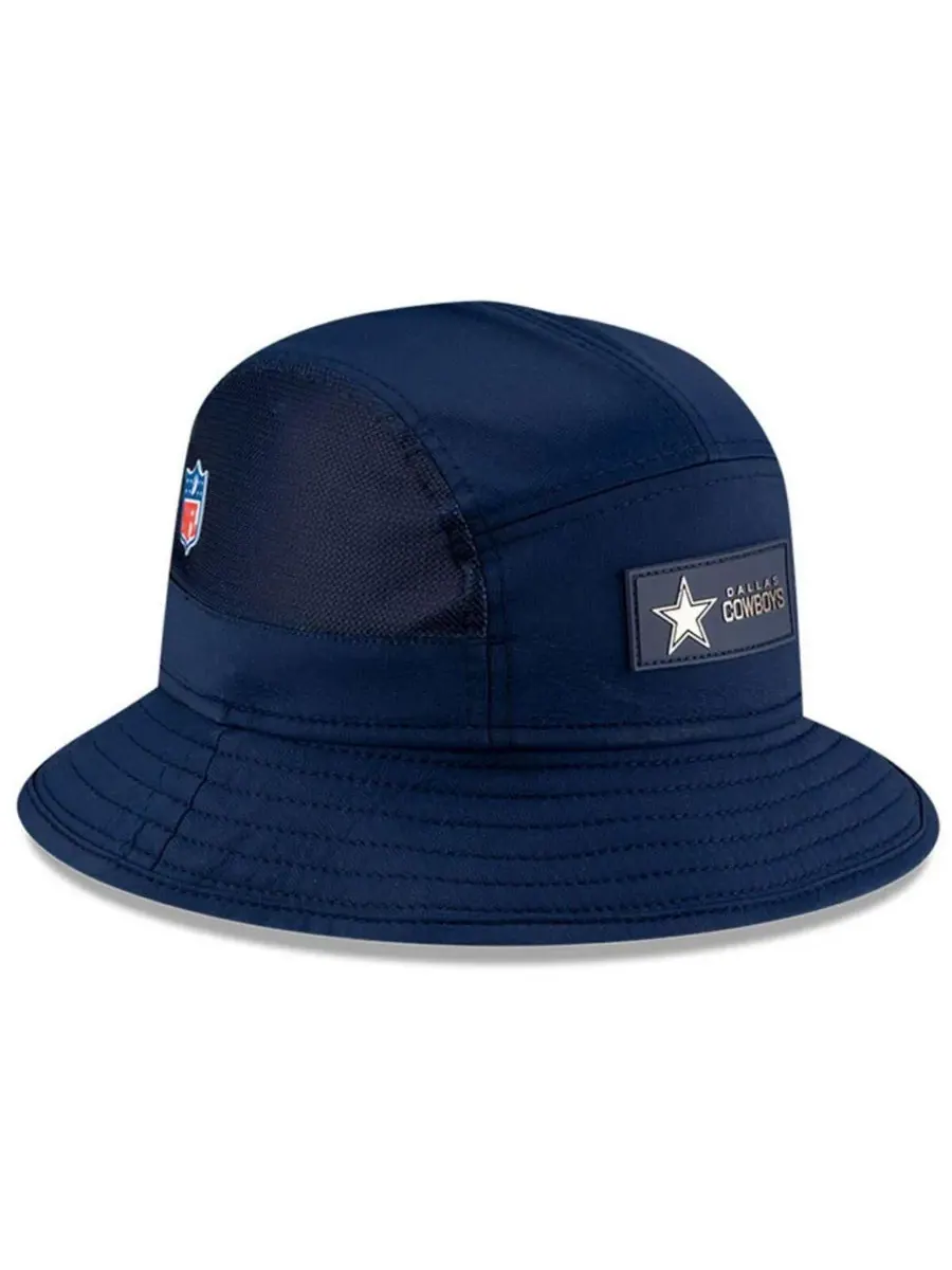 New Era Мужская темно-синяя панама Dallas Cowboys 2025 Sideline — изображение 4 из 5, темно-синий